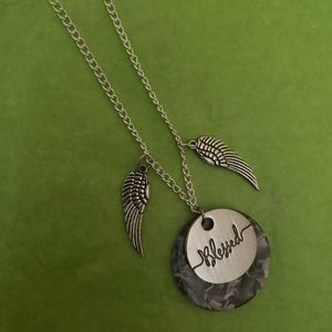Blessed angel wing necklace